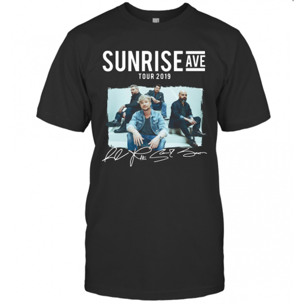 Sunrise Avenue Tour 2019 Signatures Concert Fan T-Shirt